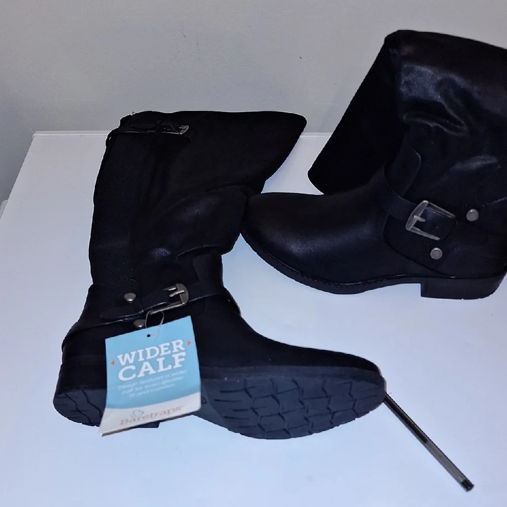 BareTraps Black Over the Knee Boots
